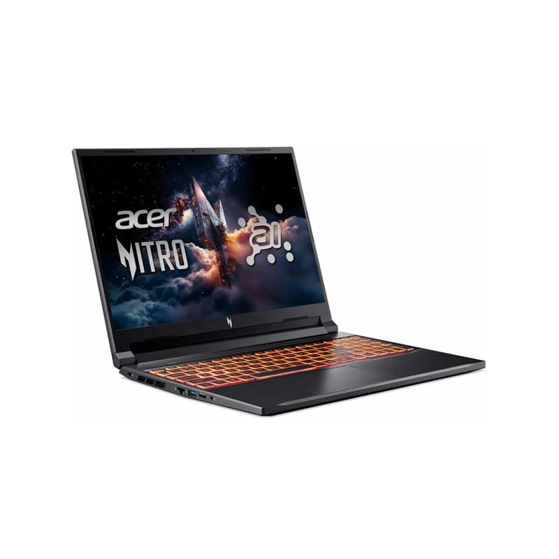 Laptop acer nitro v16ai anv16-42-r309 proc. amd ryzen 5 240 ram ddr5 16gb almacenamiento ssd 512gb rtx5050 8gb pantalla ips fhd+ 16p 180hz w11h negro kb us