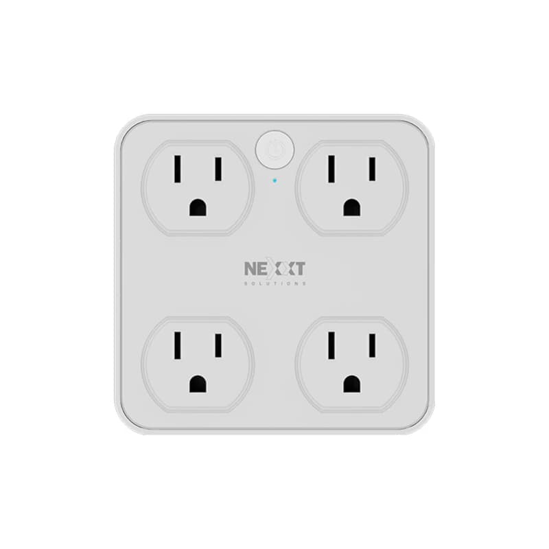 Enchufe Inteligente Nexxt 4 Salida Wifi Alerta Apps  Usb-a  Usb-C