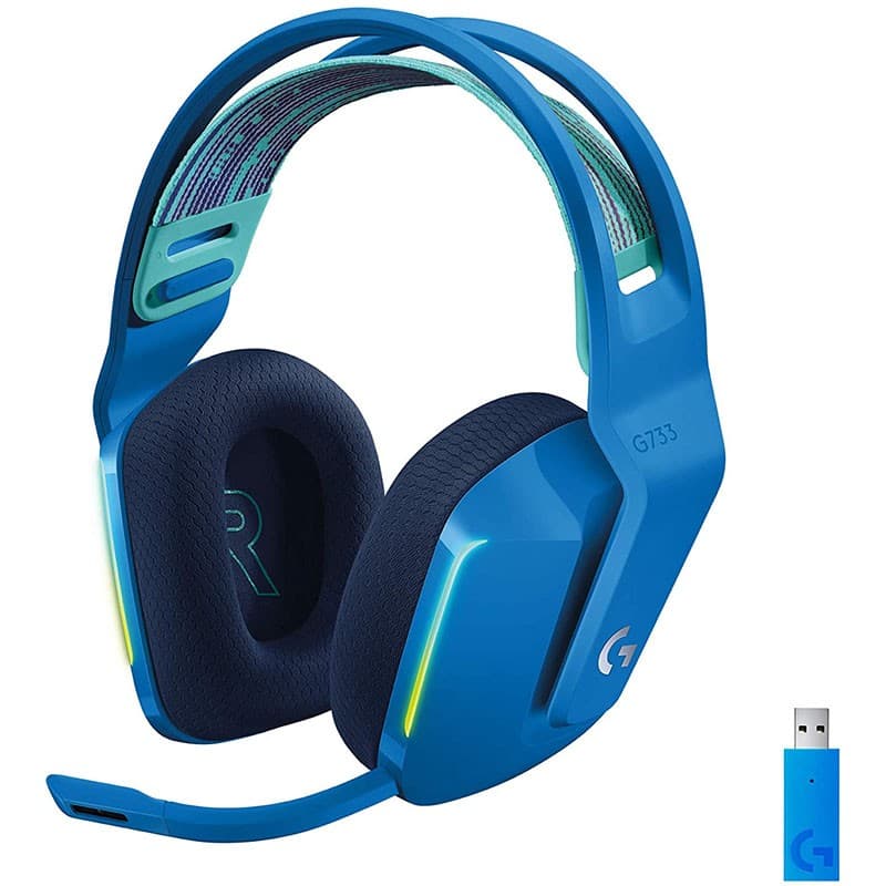Headset inalambricos logitech g733 lightspeed blue 981-000942