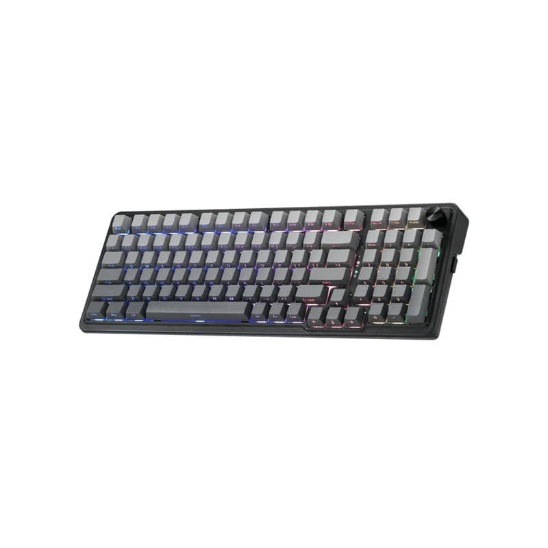Teclado mecanico inalambrico 2.4ghz bluetooth redragon eisa max k686sp negro switch leopard gris