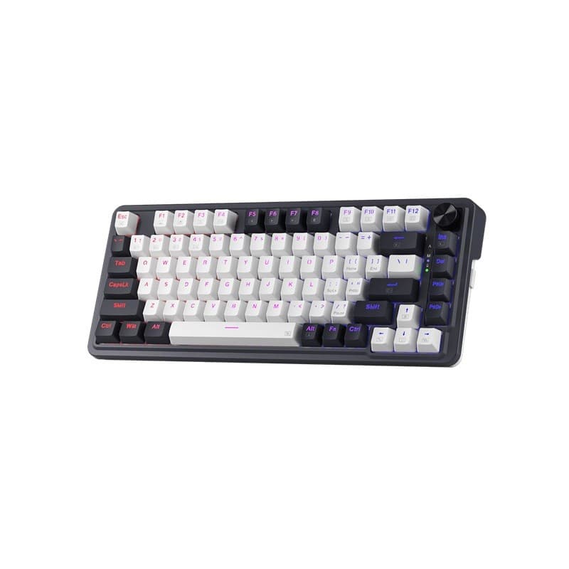 Teclado mecanico inalambrico 2.4ghz y bluetooth redragon ucal pro k673rgb sw red