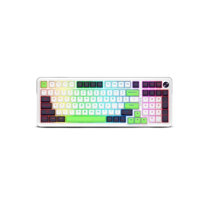 Teclado mecanico inalambrico 2.4ghz y bt redragon eisa k686wbg max sw mambo mint