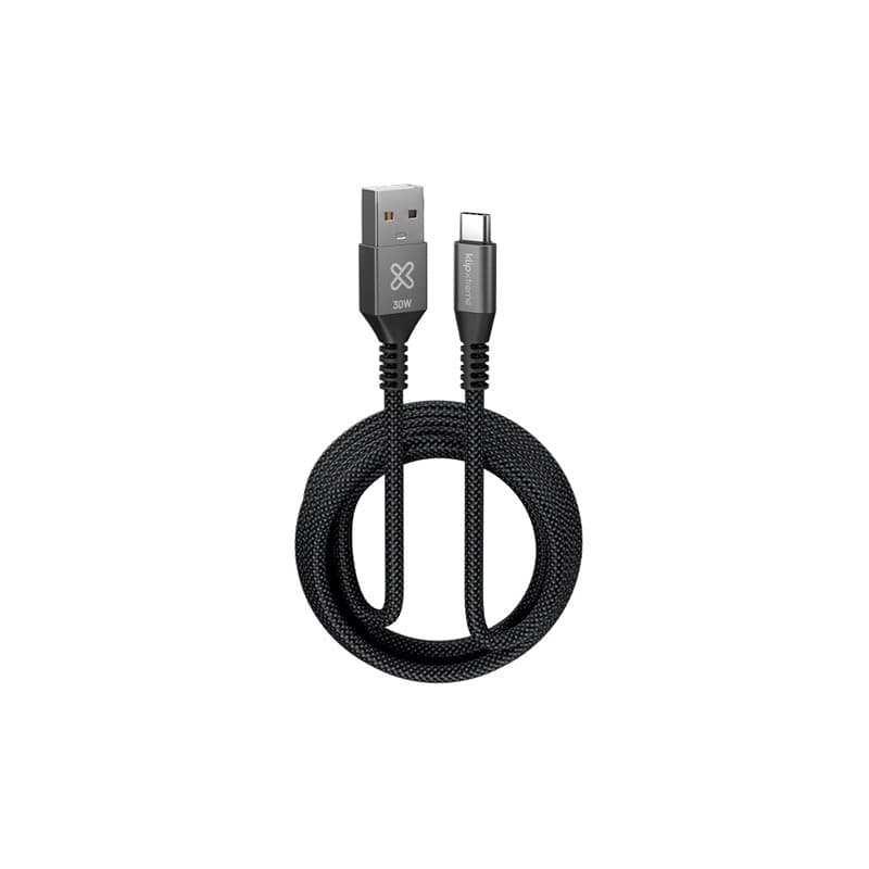 Cable usb-a a usb-c klip xtreme 30w kac-050-10ft 3mts