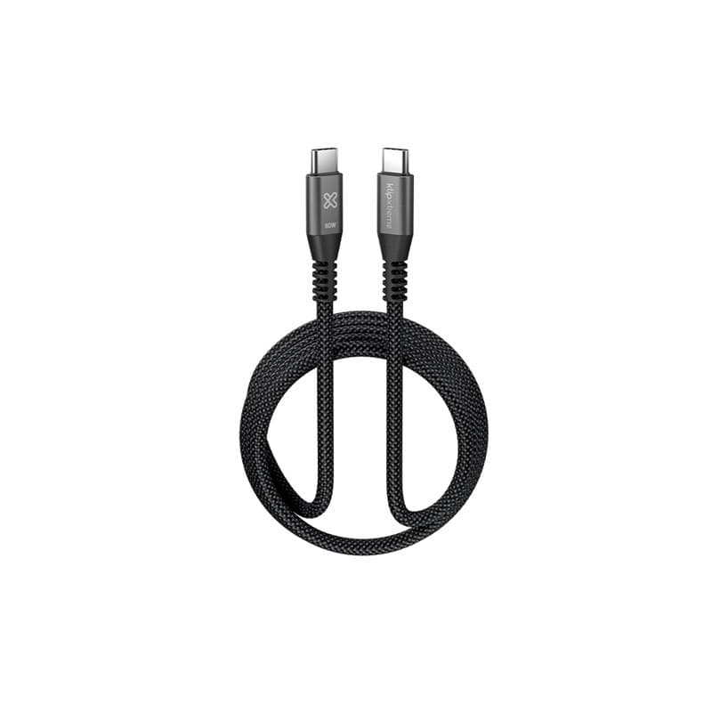 Cable usb-c macho-macho klip xtreme 60w kac-250-6ft 1.8mts