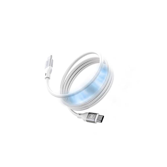 Cable usb-c macho-macho magnetico maxell jellez 1.2mts blanco 348681