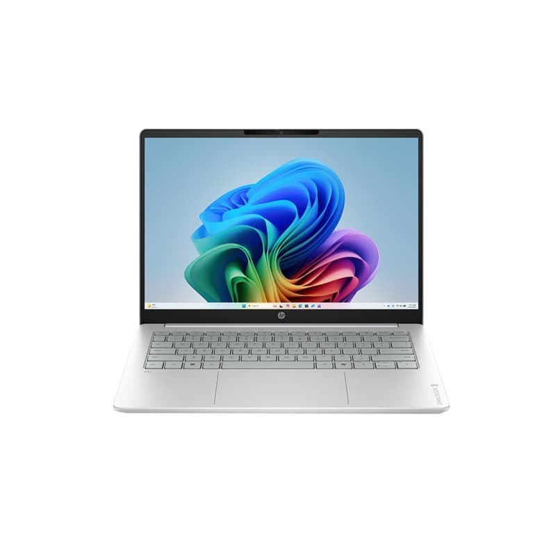 Laptop hp omnibook 3 14-hz0688cl proc. qualcomm snapdragon x (8core) ram 16gb almacenamiento  ssd  256gb pantalla fhd oled 14p w11h dv0y9ua