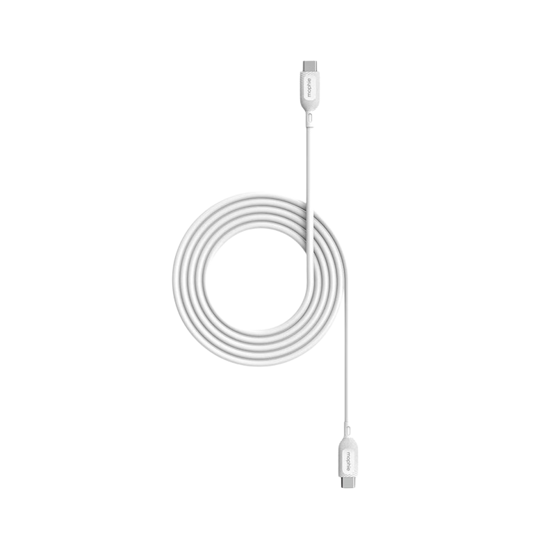 Cable usb tipo c macho macho mophie essentials 2mts hasta 60w 409912187 blanco