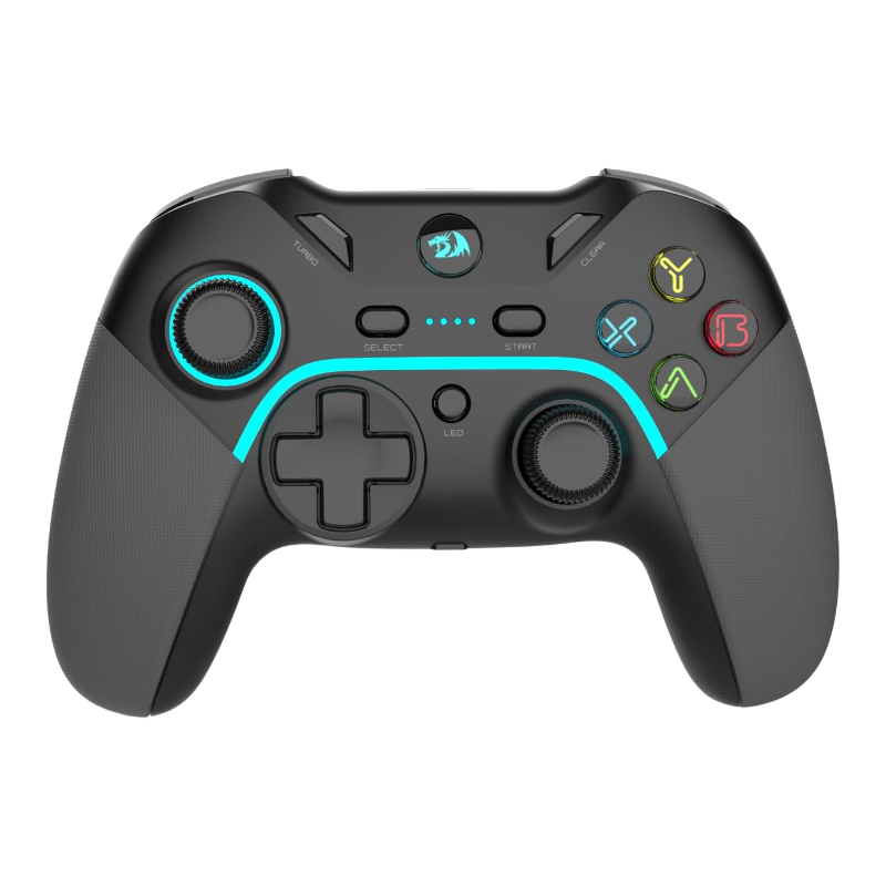 Control inalambrico 2.4ghz gamepad redragon harrow pro g808-pro ps3 pc android luz led