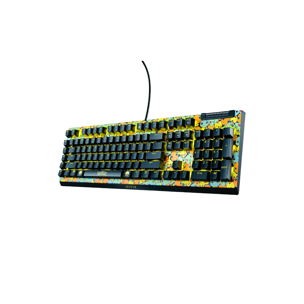 Teclado mecanico usb razer blackwidow v4 x rgb pokemon edition rz03-04704200-r3m1 sw green