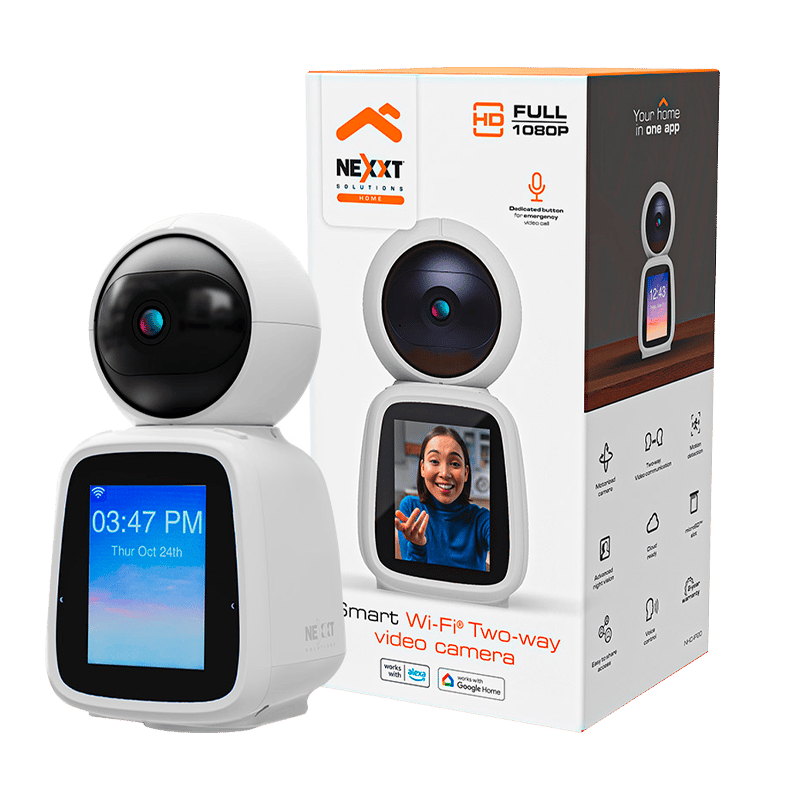 Camara de videovigilancia fhd panoramica con pantalla nexxt nhc-ip20
