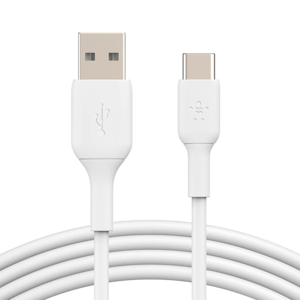 Cable usb-c a usb-a 1mt blanco