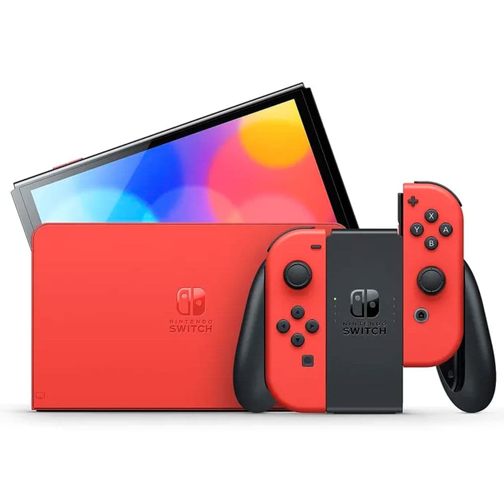 Nintendo switch oled edición mario red
