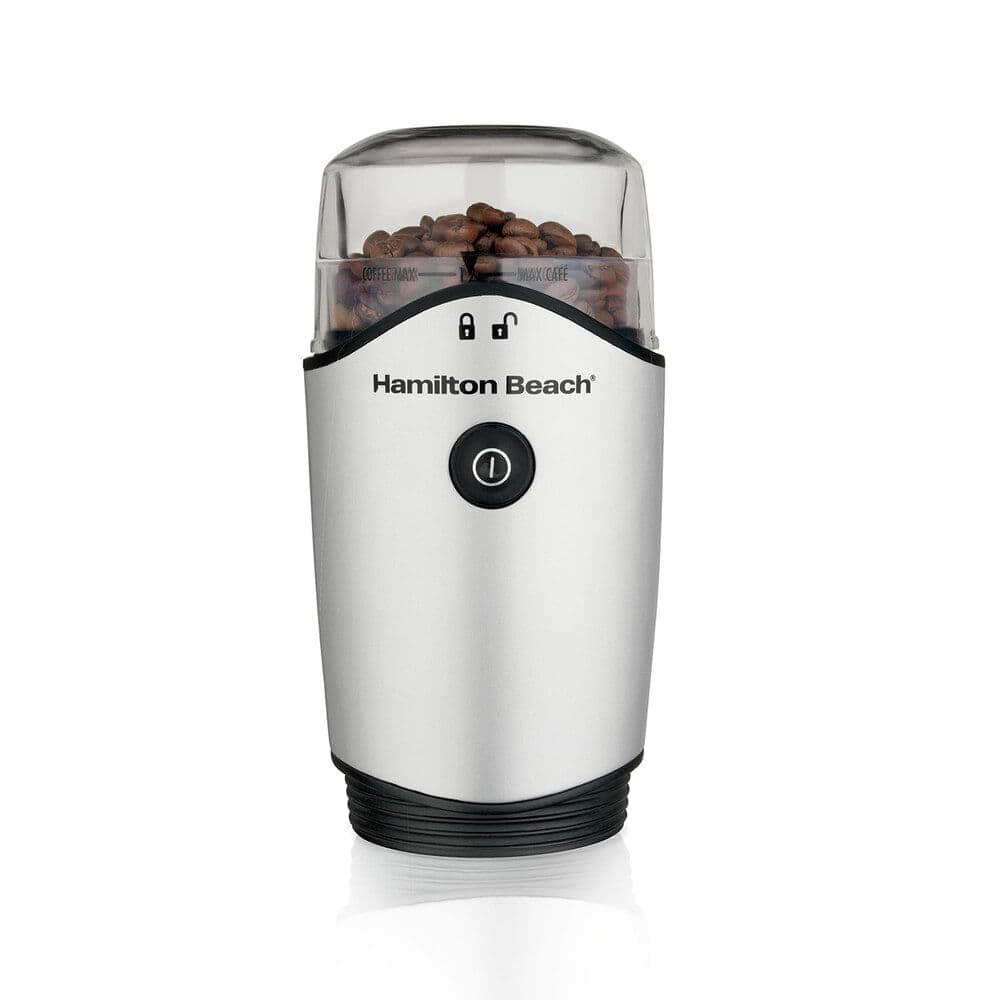 Molinillo de café plateado