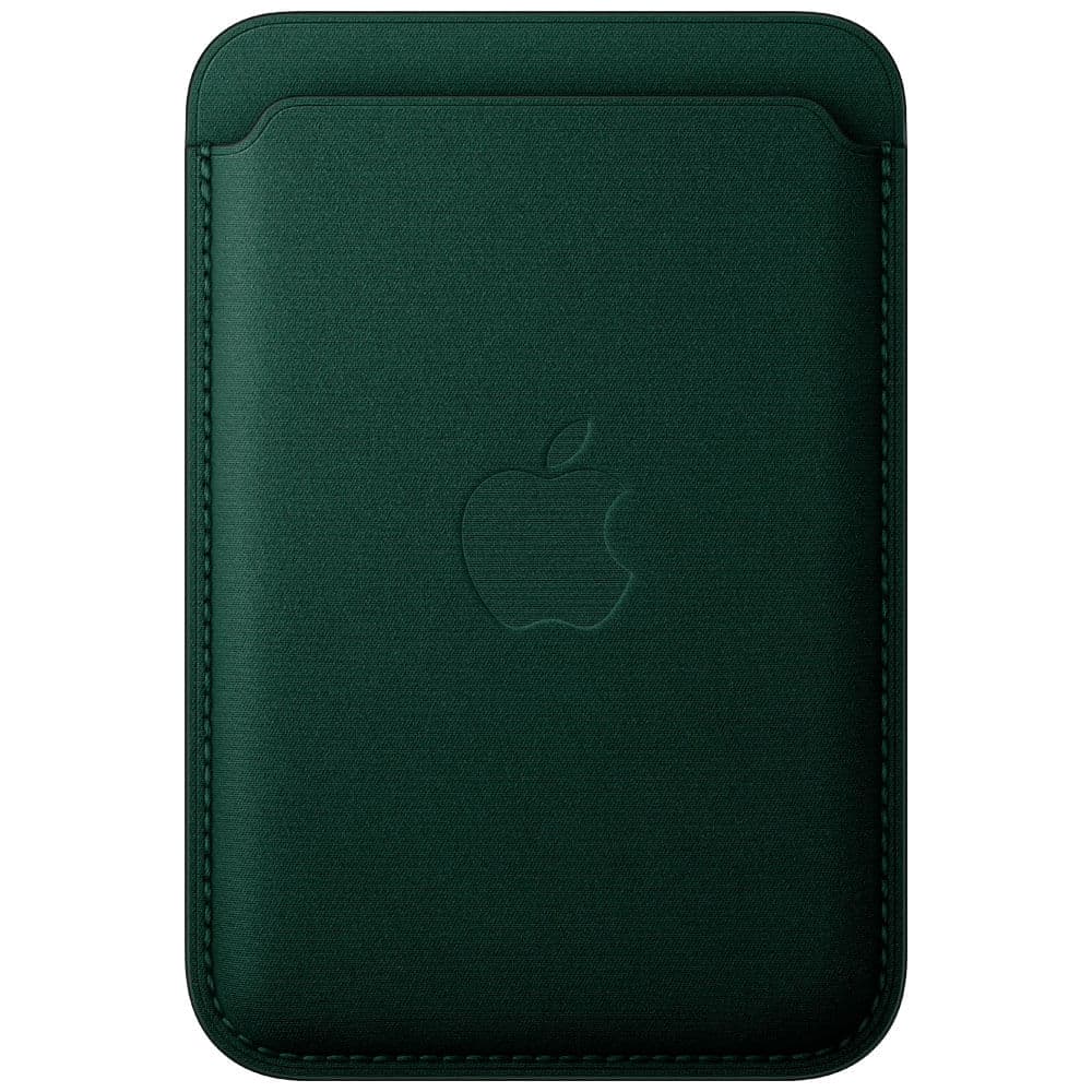 Wallet con magsafe iPhone finewoven dark green