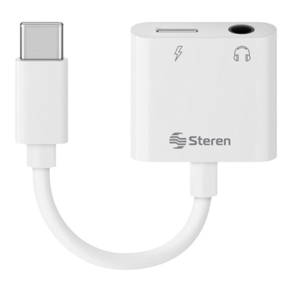 Adaptador USB-C a 3.5mm y carga