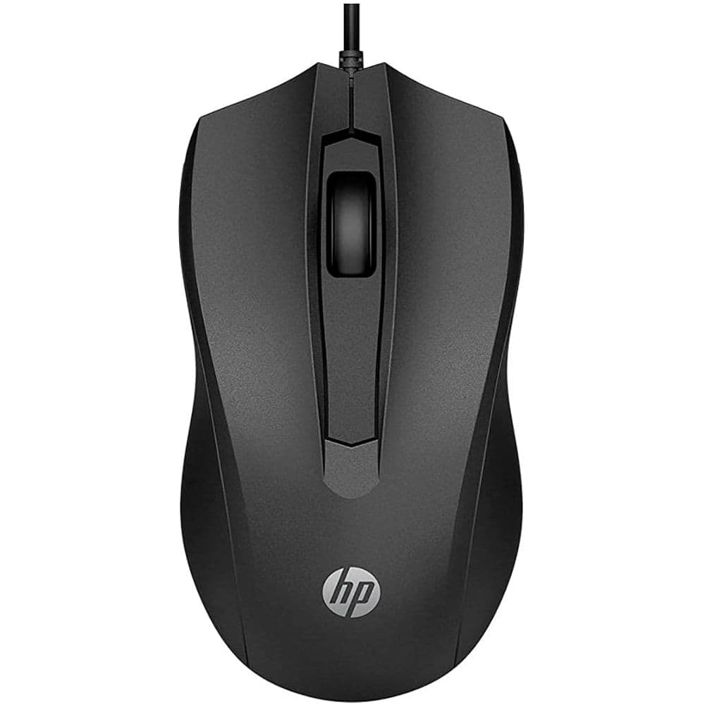 Mouse HP con cable 100 con sensor óptico preciso