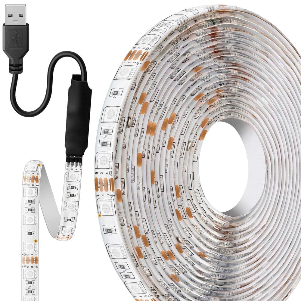 Tira LED multicolor RGB de 2 m con control remoto
