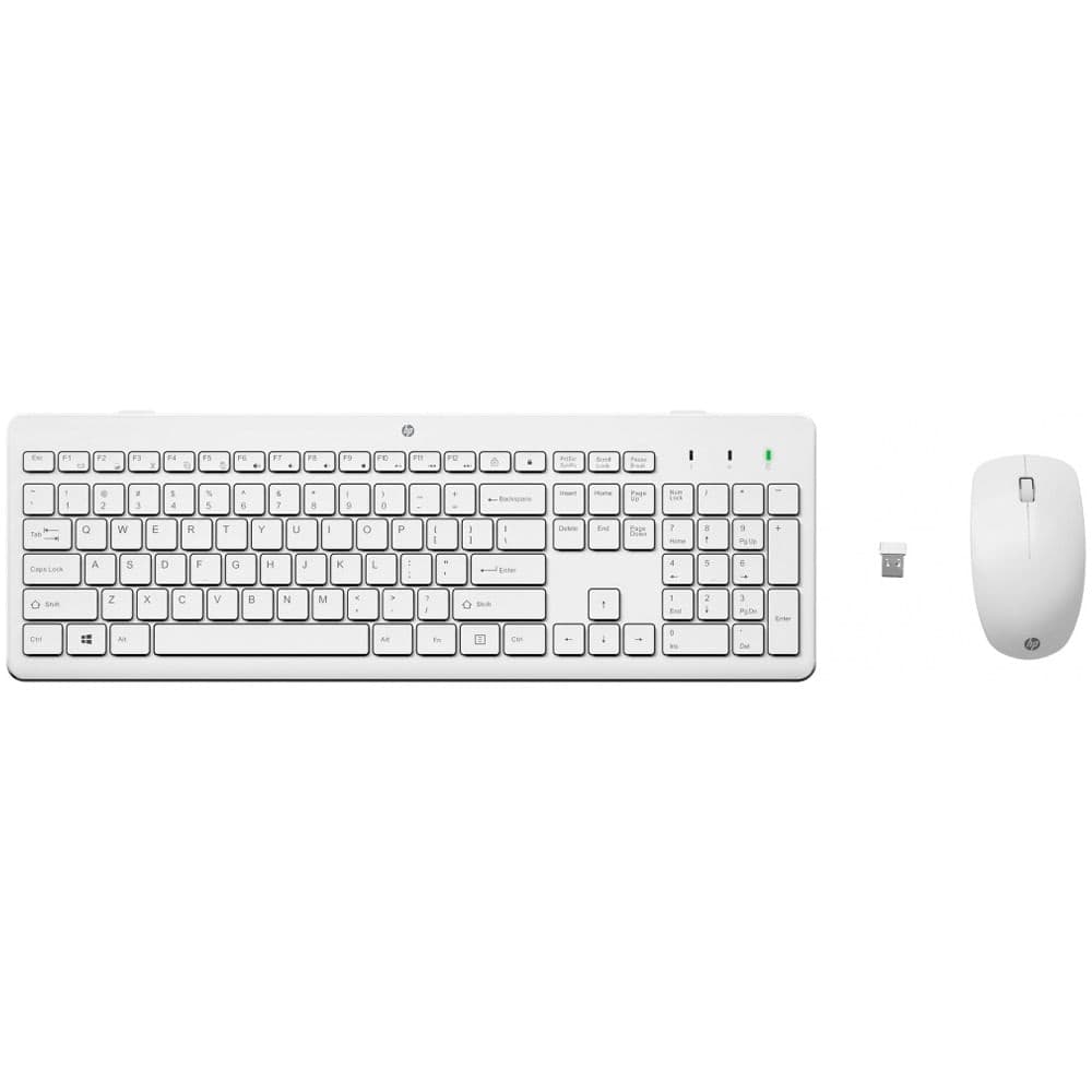 Combo teclado y mouse inalámbrico HP 230 blanco
