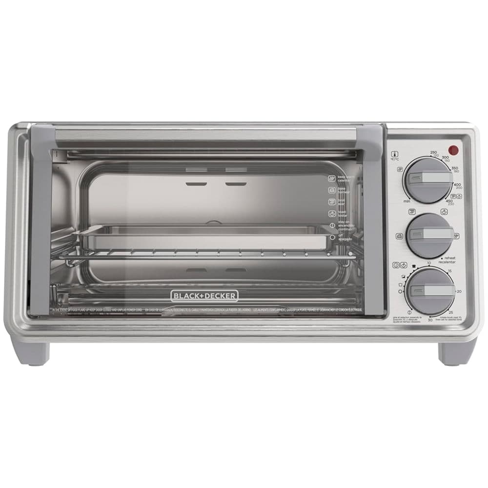 Horno tostador de 4 rebanadas, 5 funciones de cocción Black & Decker