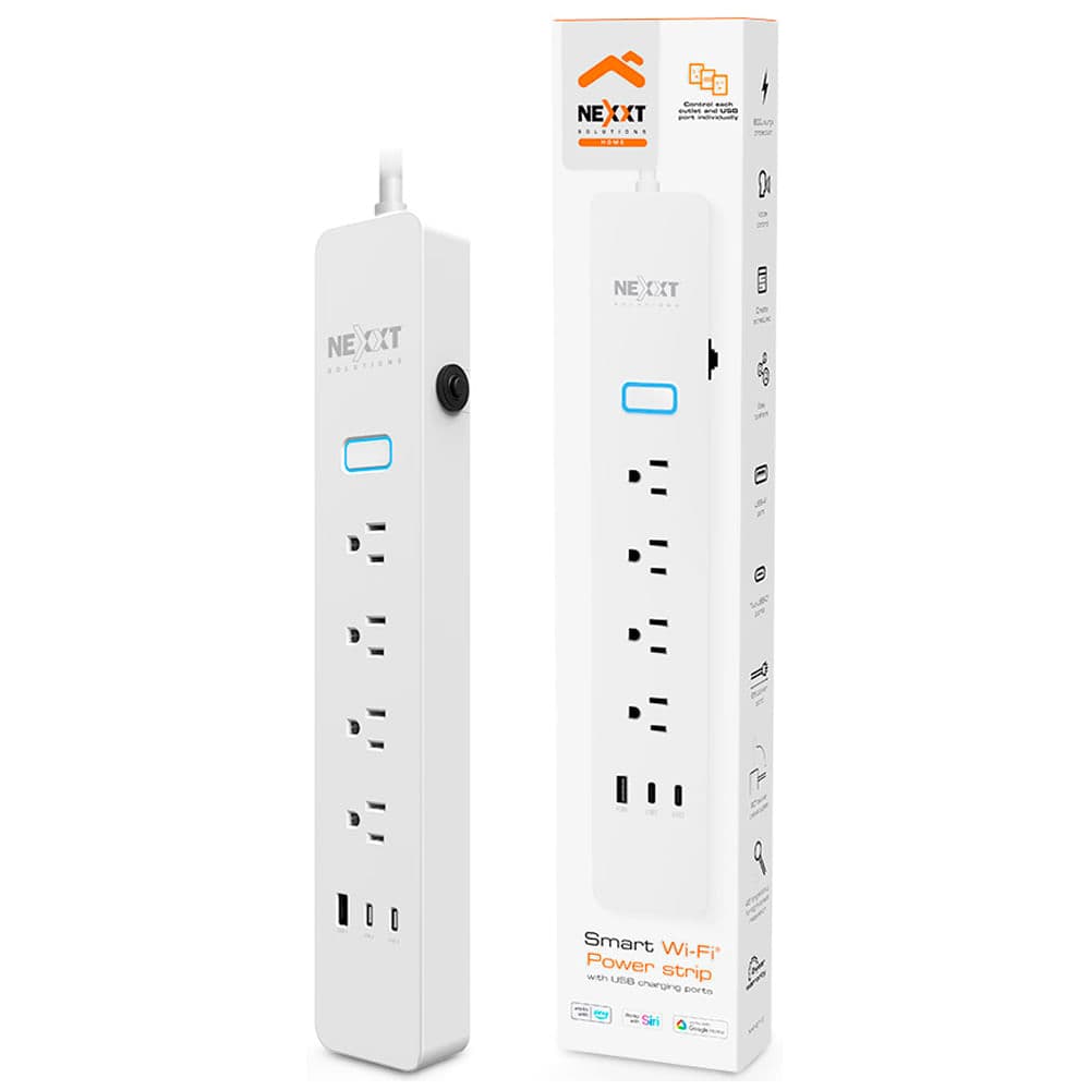 Regleta de sobretensión inteligente Wi-Fi Nexxt