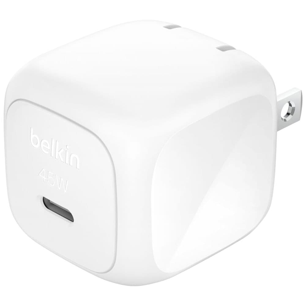 Cargador de Pared Belkin BoostCharge USB-C 45W PD 3.1 Blanco
