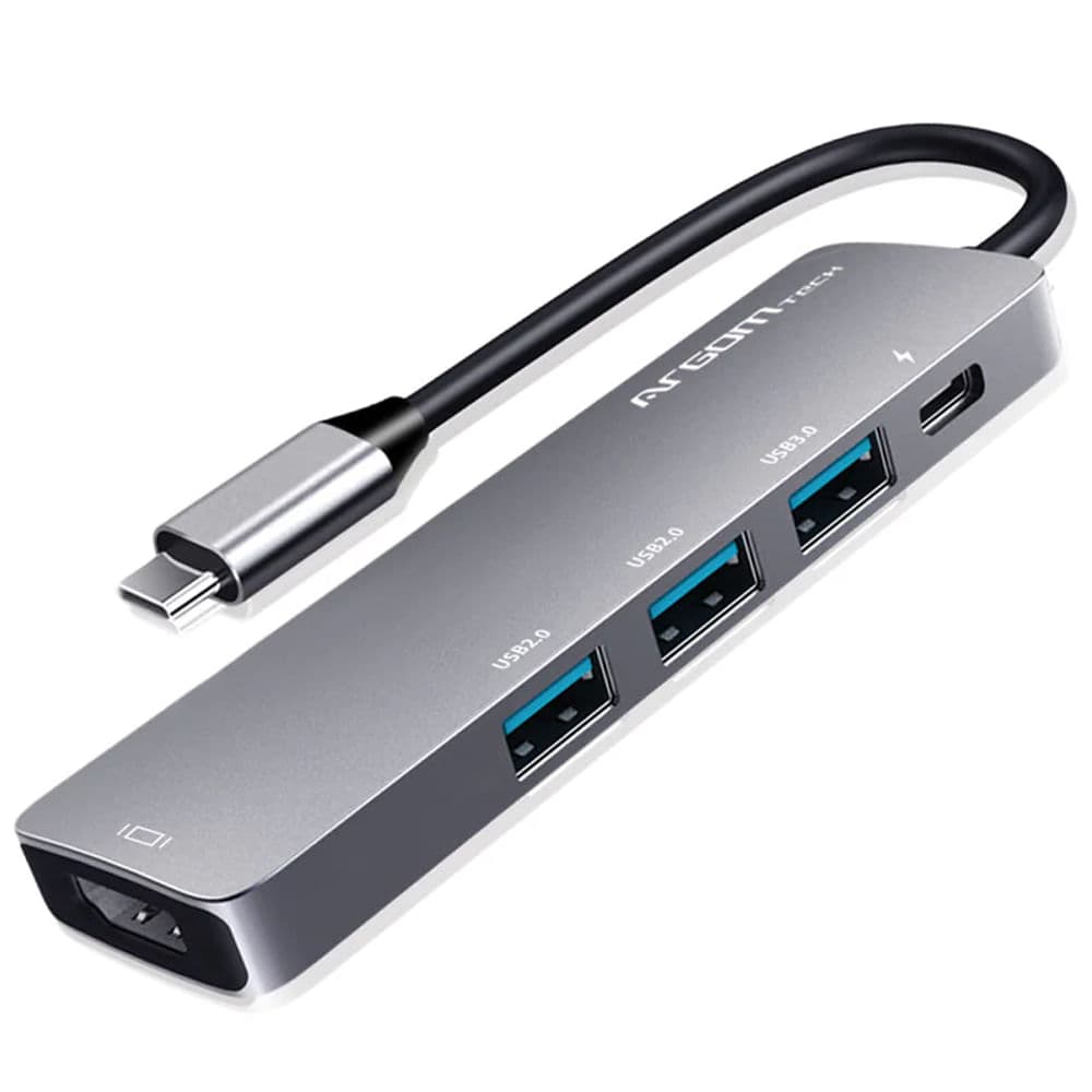 Adaptador HUB 5 en 1 One Axess con paso de carga de 60W