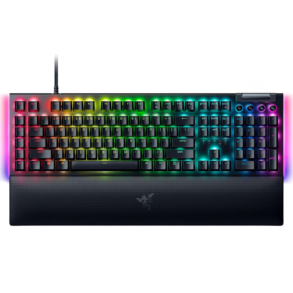 Teclado cableado mecánico gaming Razer Black Widow V4