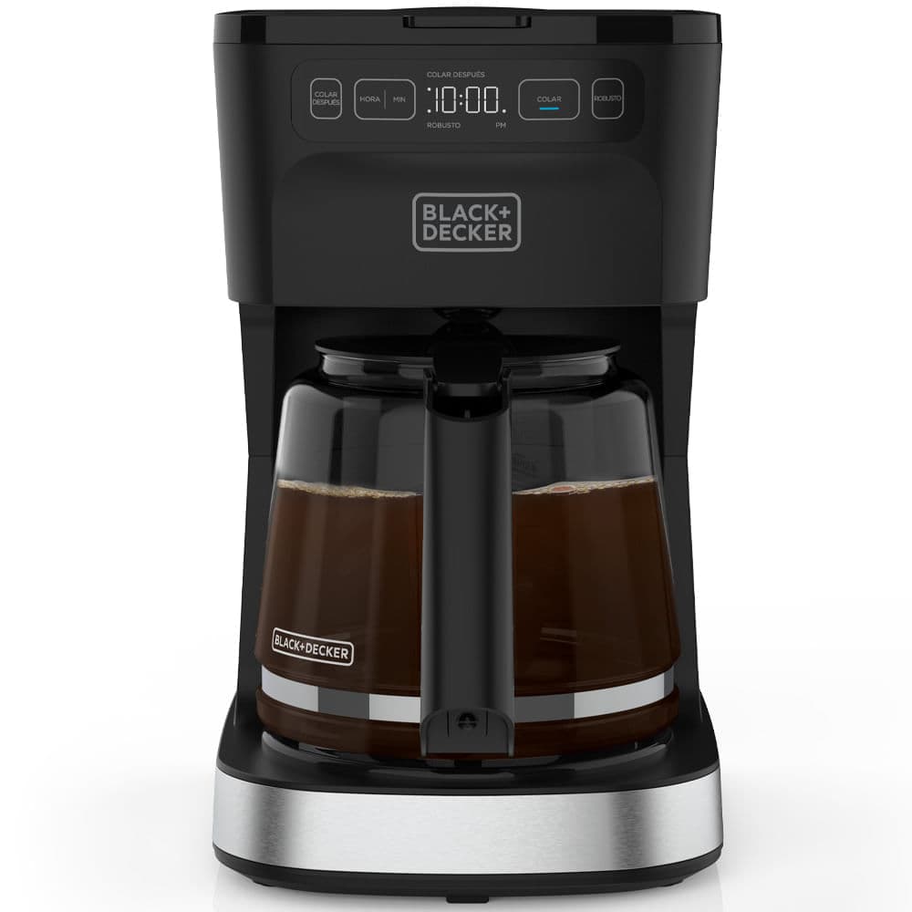 Cafetera Black and Decker 12 tazas programable color negro CM0322-0SDLA