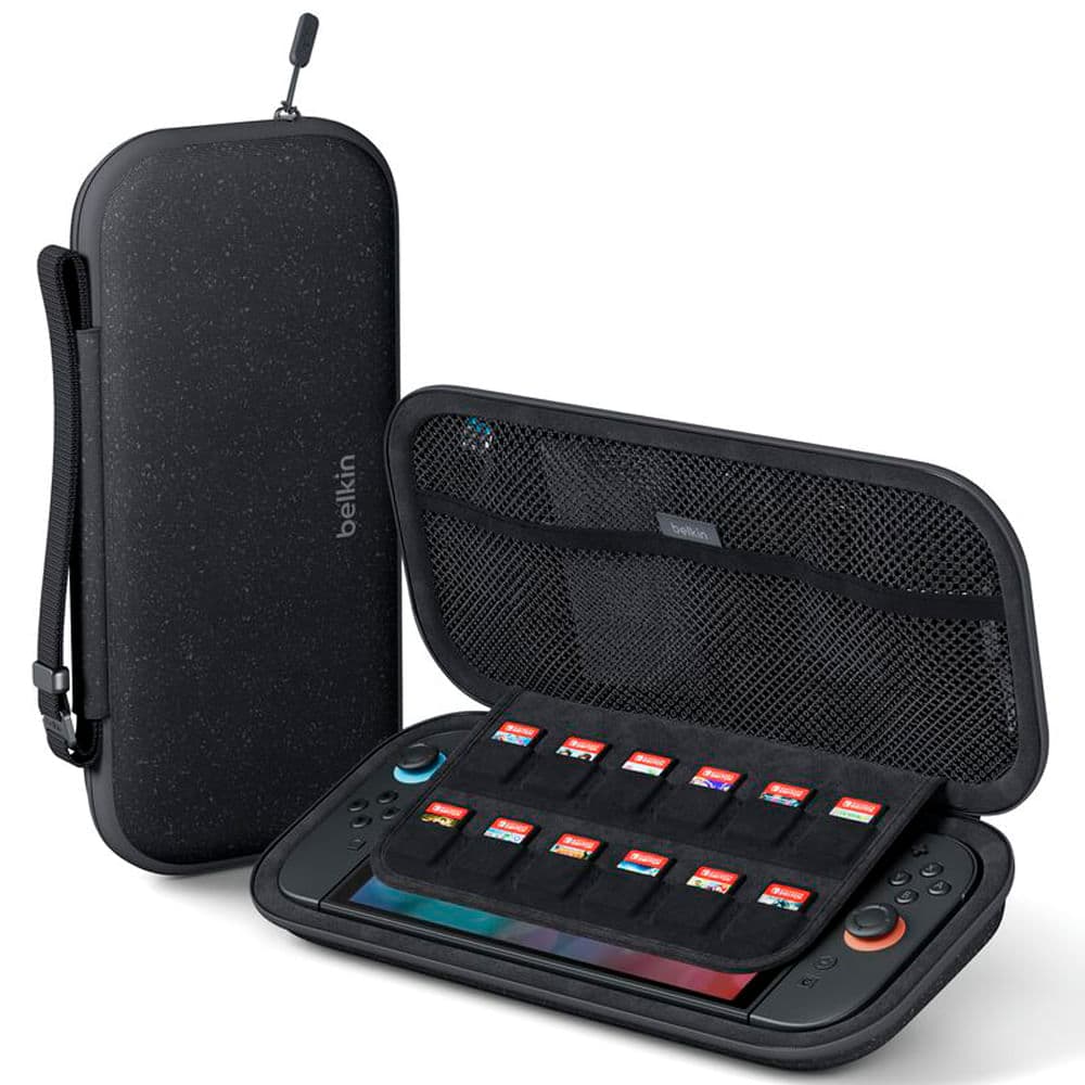 Estuche de viaje Belkin para Nintendo Switch 2 en color carbón