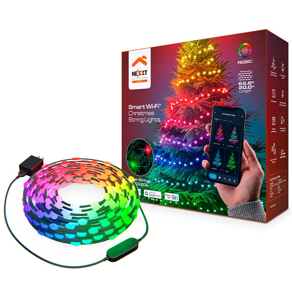 Luces Navideñas Inteligentes con Wi-Fi Nexxt