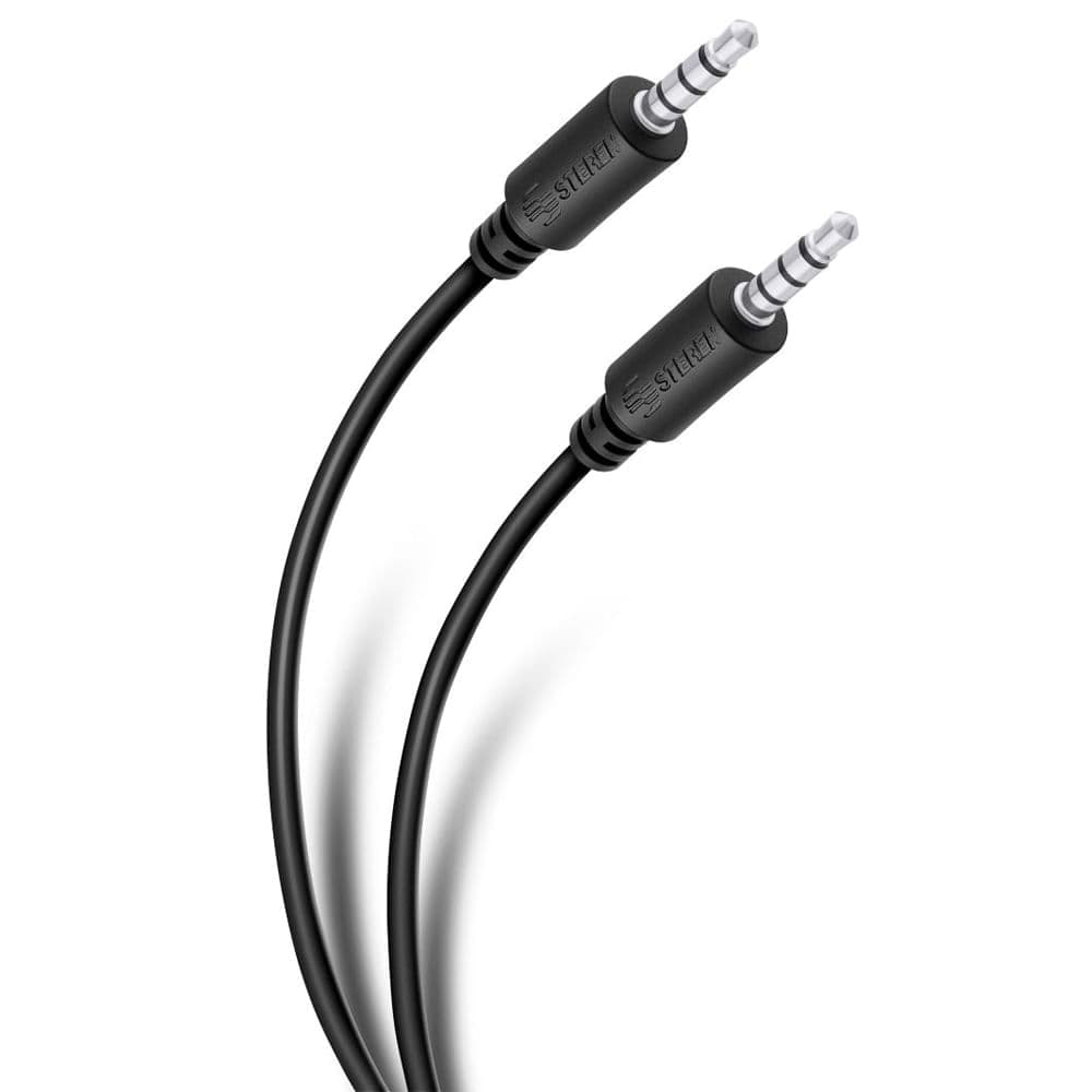 Cable auxiliar plug 3.5mm Steren de 1.8 m