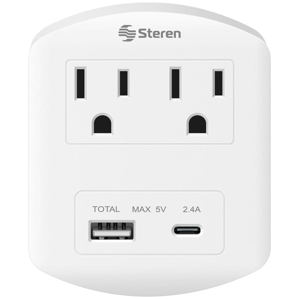 Regleta Steren con 2 conectores NEMA universales 1875W