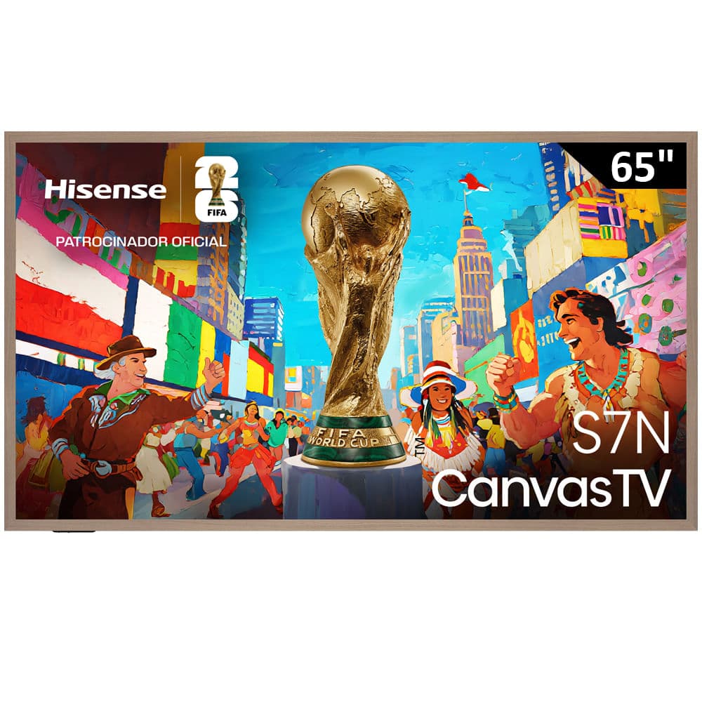 Pantalla Hisense 65" (165.1 cm) QLED UHD 4K HDR10+ CanvasTV 65S7N