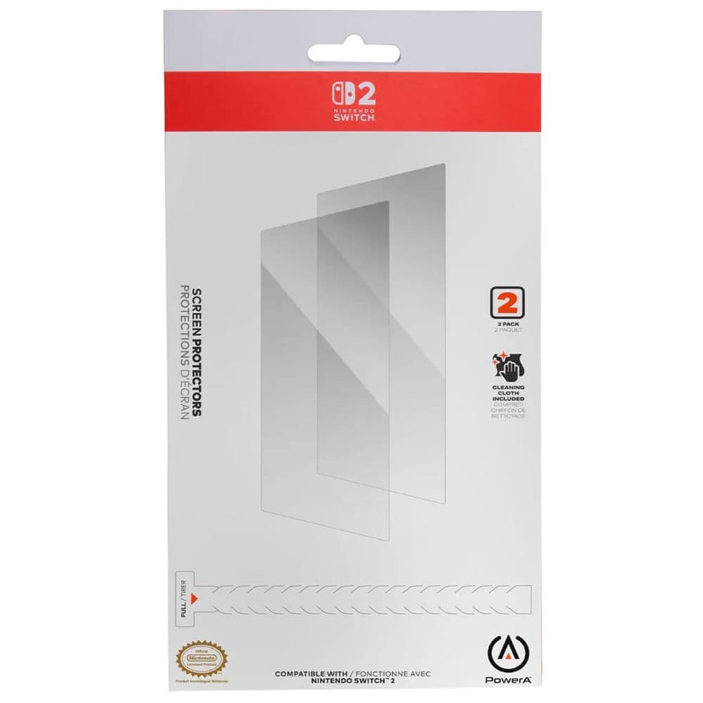 Protector de pantalla para Nintendo Switch 2 - Paquete de 2 PowerA