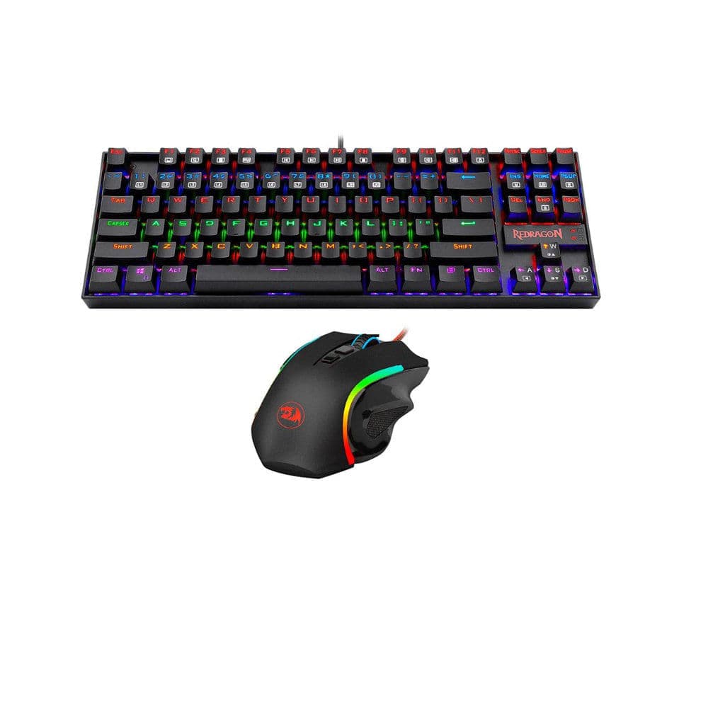 Teclado y Mouse GAMING ESSENTIALS Redragon K552RGB-BA
