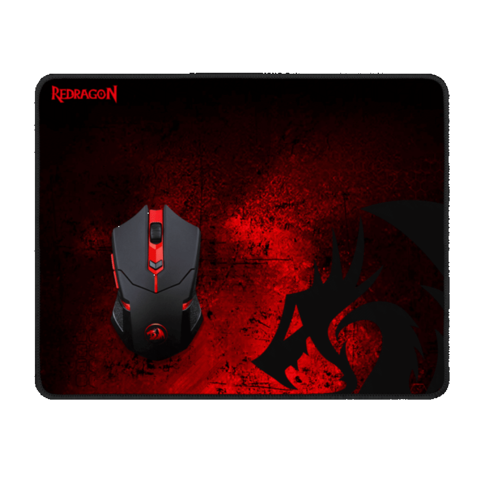 Combo Mouse Gaming Wireless M601WL-BA 2400 DPI LED Backlit & Mouse Pad Redragon