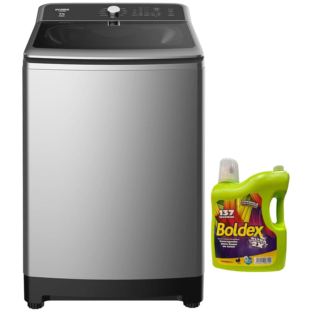 Lavadora Hyundai 21 kg gris HYWM211