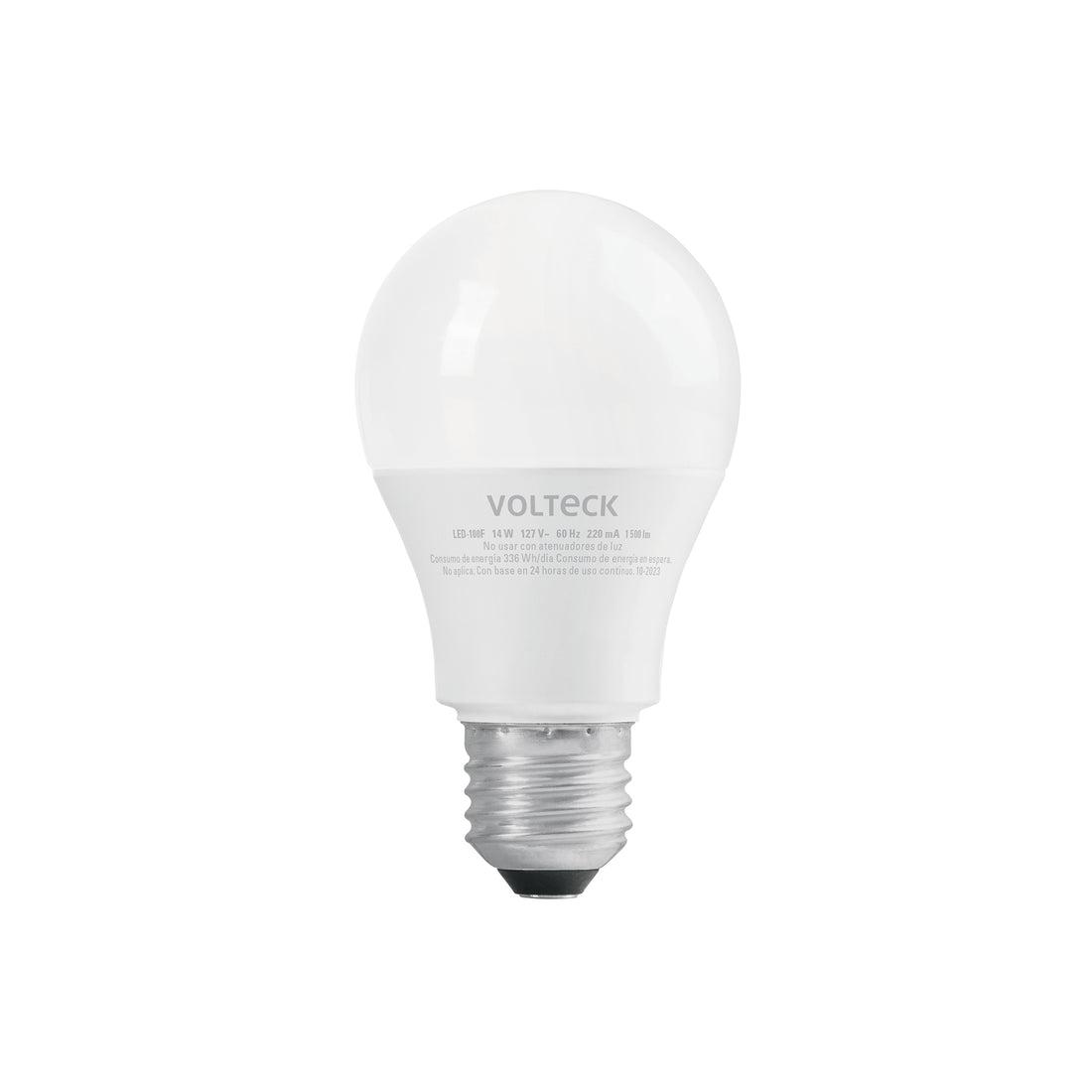 Foco LED 14W A19 6500K blanca fría 1500 lm