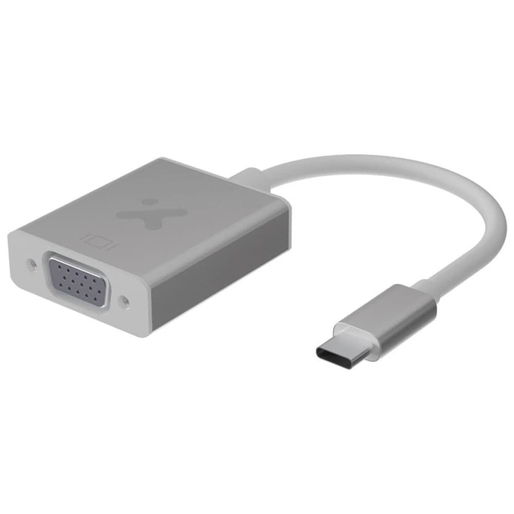 Adaptador con conector USB Tipo-C macho a VGA hembra