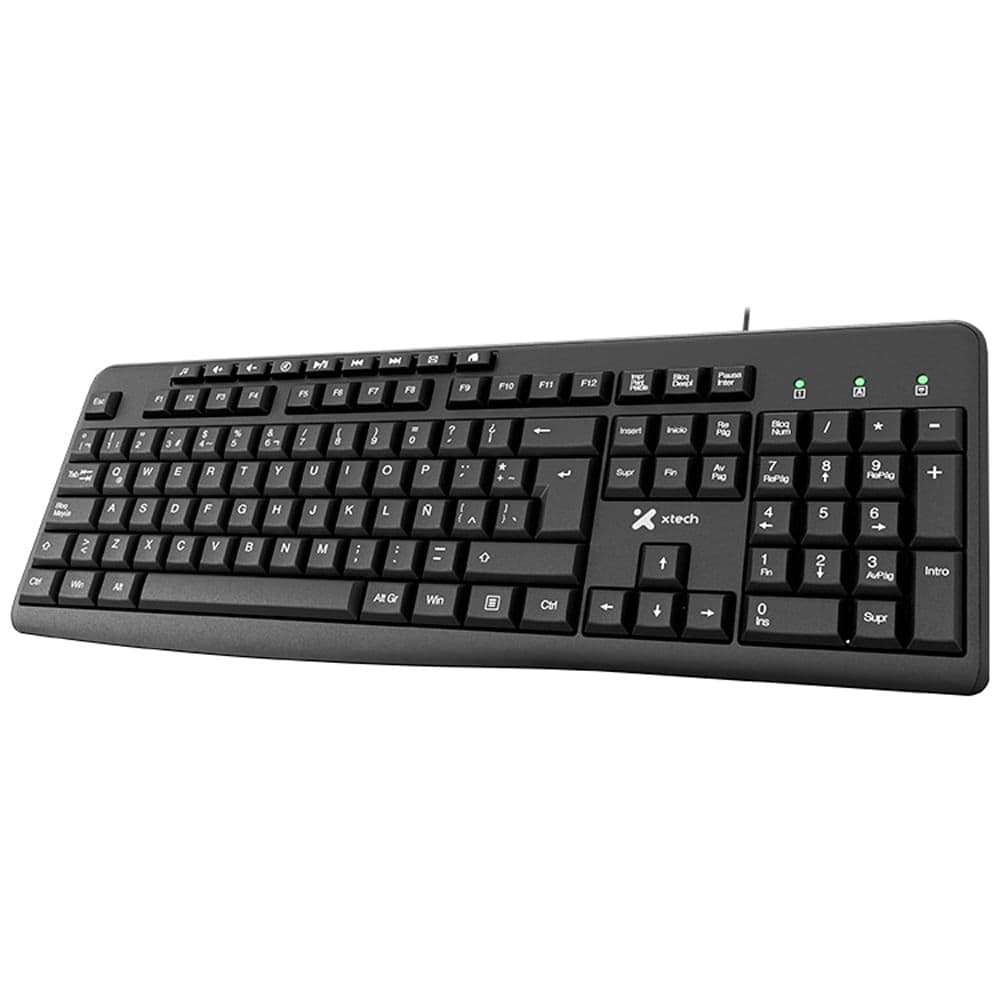 Teclado multimedia cableado en español Xtech