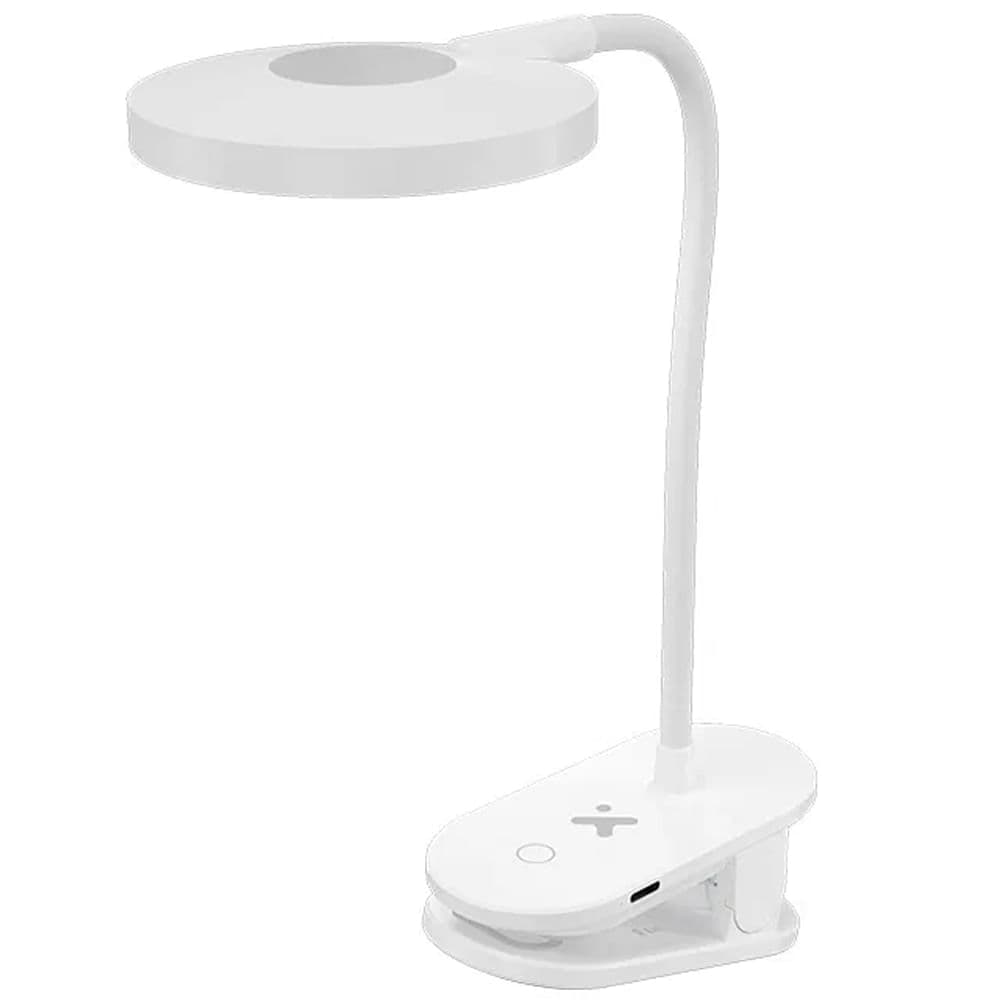 Lámpara de escritorio LED recargable con clip