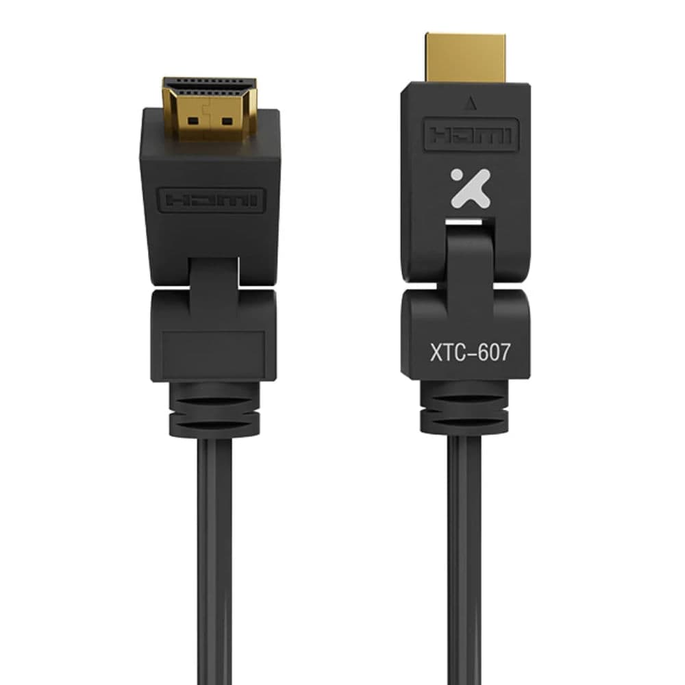 Cable HDMI macho a macho con conectores giratorios 180cm