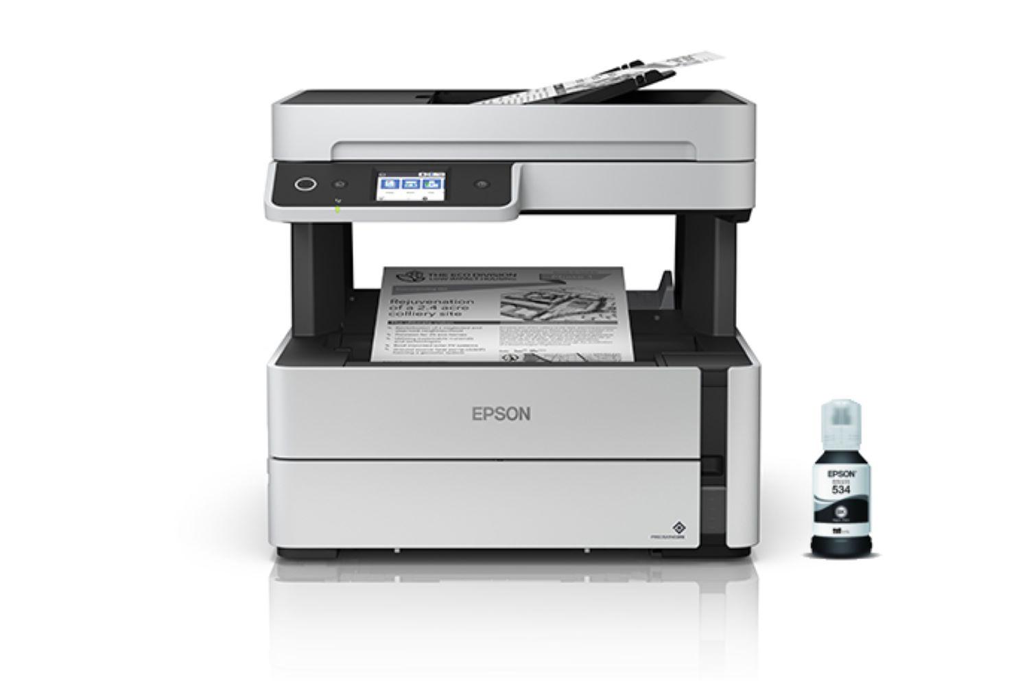 Impresora Multifuncional Epson EcoTank M3170 Monocromática WiFi/Ethernet con Fax (39 ppm)