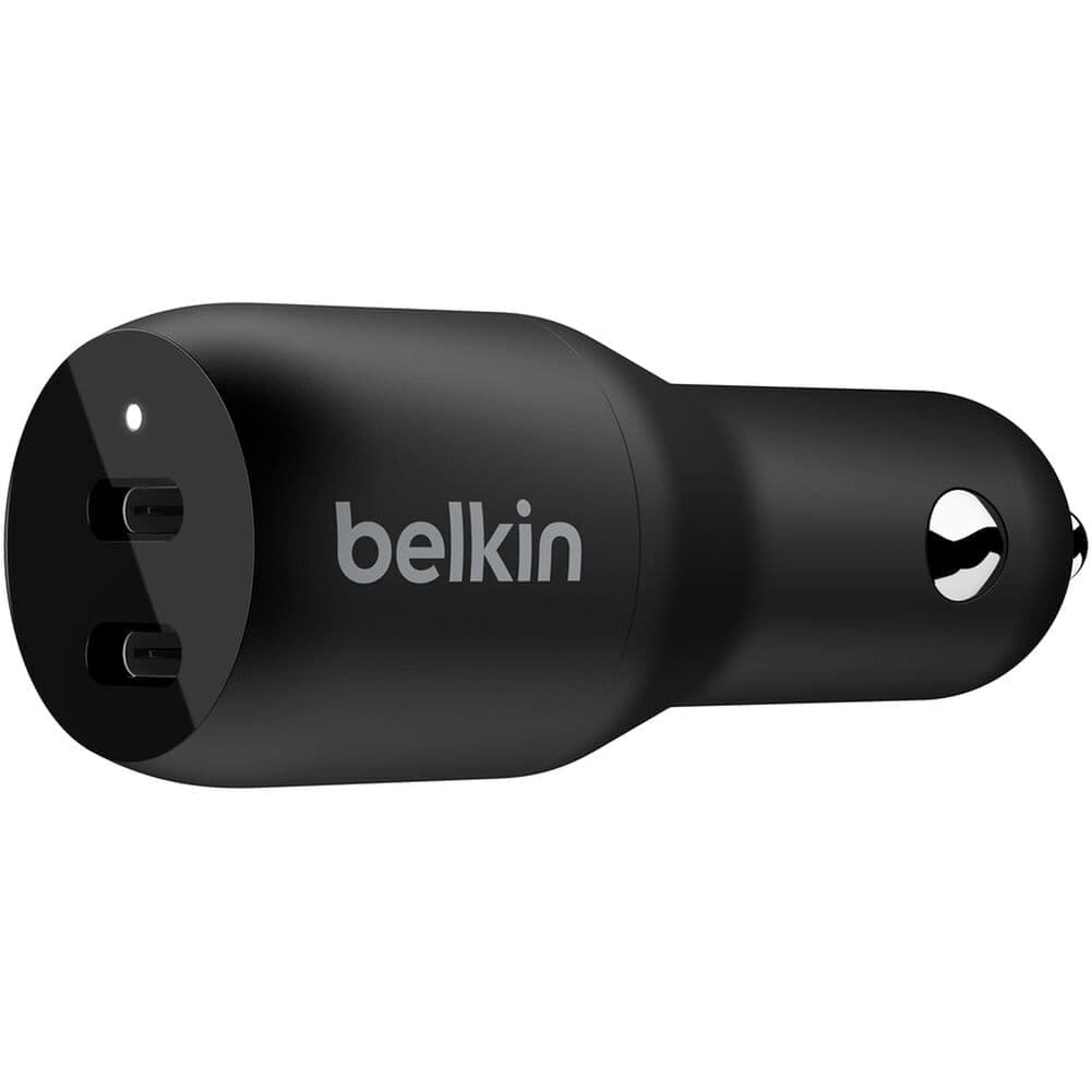 Cargador para auto Belkin Dual USB-C 36W