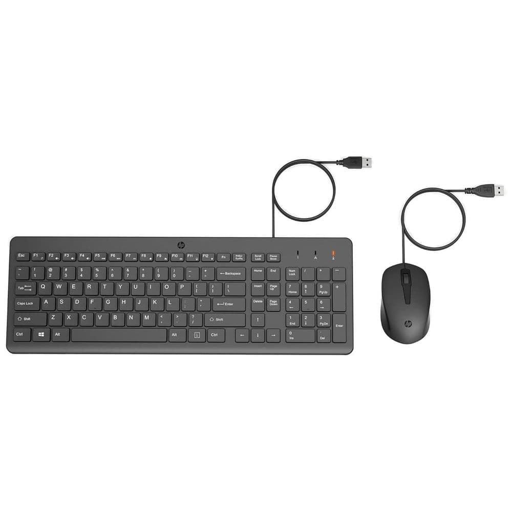 Combo de teclado y mouse cableados HP 150