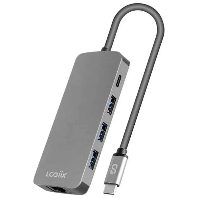 Hub para laptop LOGiiX USB-C 8 en 1 HDMI 4K