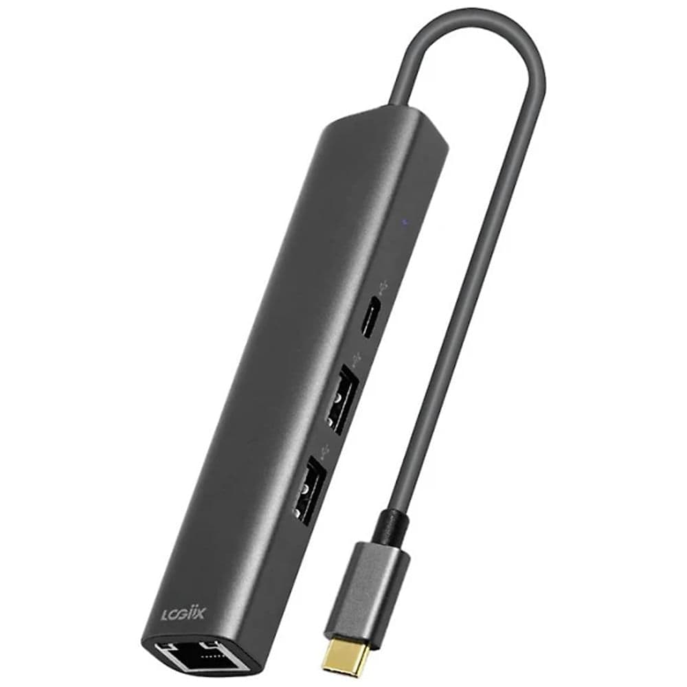 Hub LOGiiX Slim USB-C 3 Puertos + Ethernet