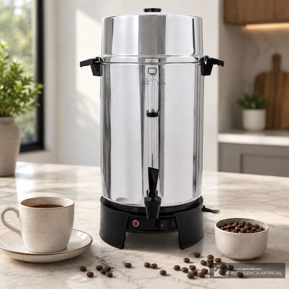 Cafetera percoladora Qbell 100 tazas QBU-100CU