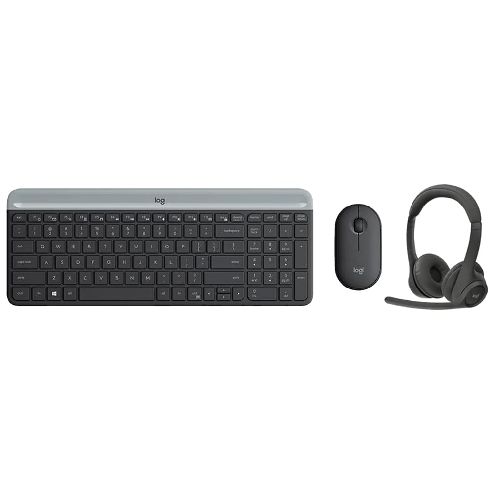 Combo audífonos inalámbricos Logitech Zone 300 + Teclado y mouse Logitech MK470