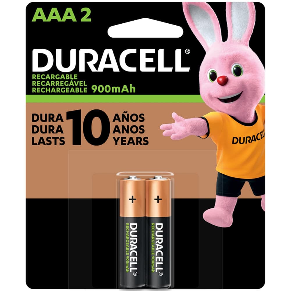 Baterías recargables Duracell AAA 900mAh